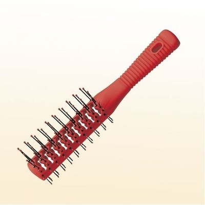 Comair Tunnelvent Brush Rubberize Red Double-Sided