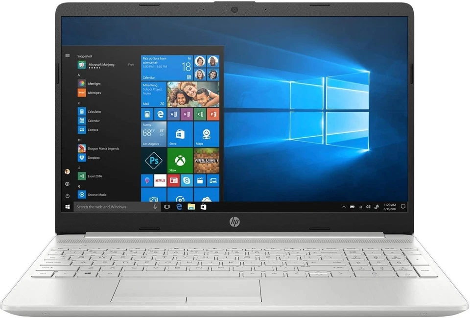 HP 15 Laptop Intel N3710 4GB 1TB HDD 15.6" FHD Windows 11 Black - Image 2 of 4