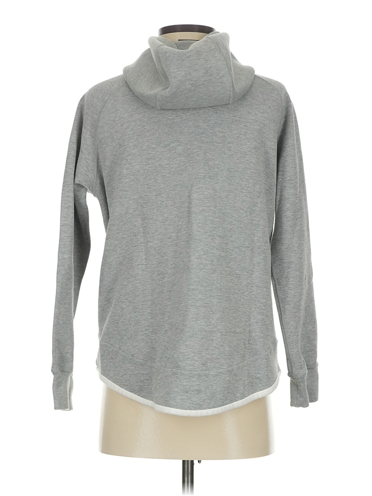 Nike Women Gray Zip Up Hoodie S thumbnail 2