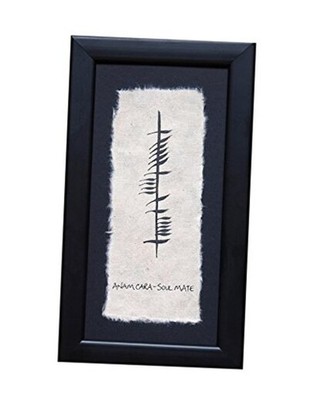 Genuine Irish Ogham Wall Art Decor & Gift, Anam Cara, Soulmate, Hand Soul Mate