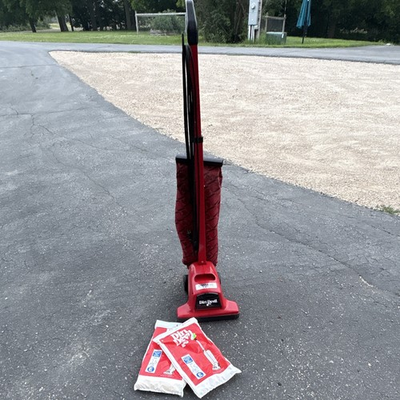 #ad Dirt Devil Corded Bagged Broom Vacuum Cleaner Red Black with Vacuum Bags $75.00