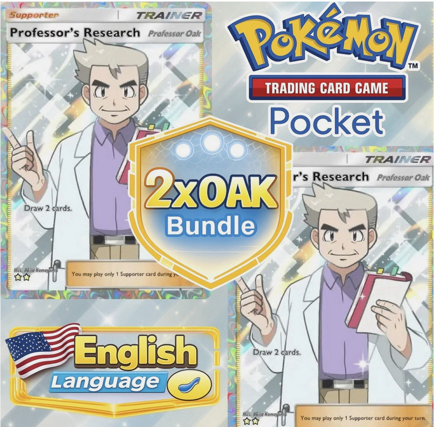 (ENG) Professor's Research - Full Art - Professor Oak - Pokemon TCG Pocket PTCGP