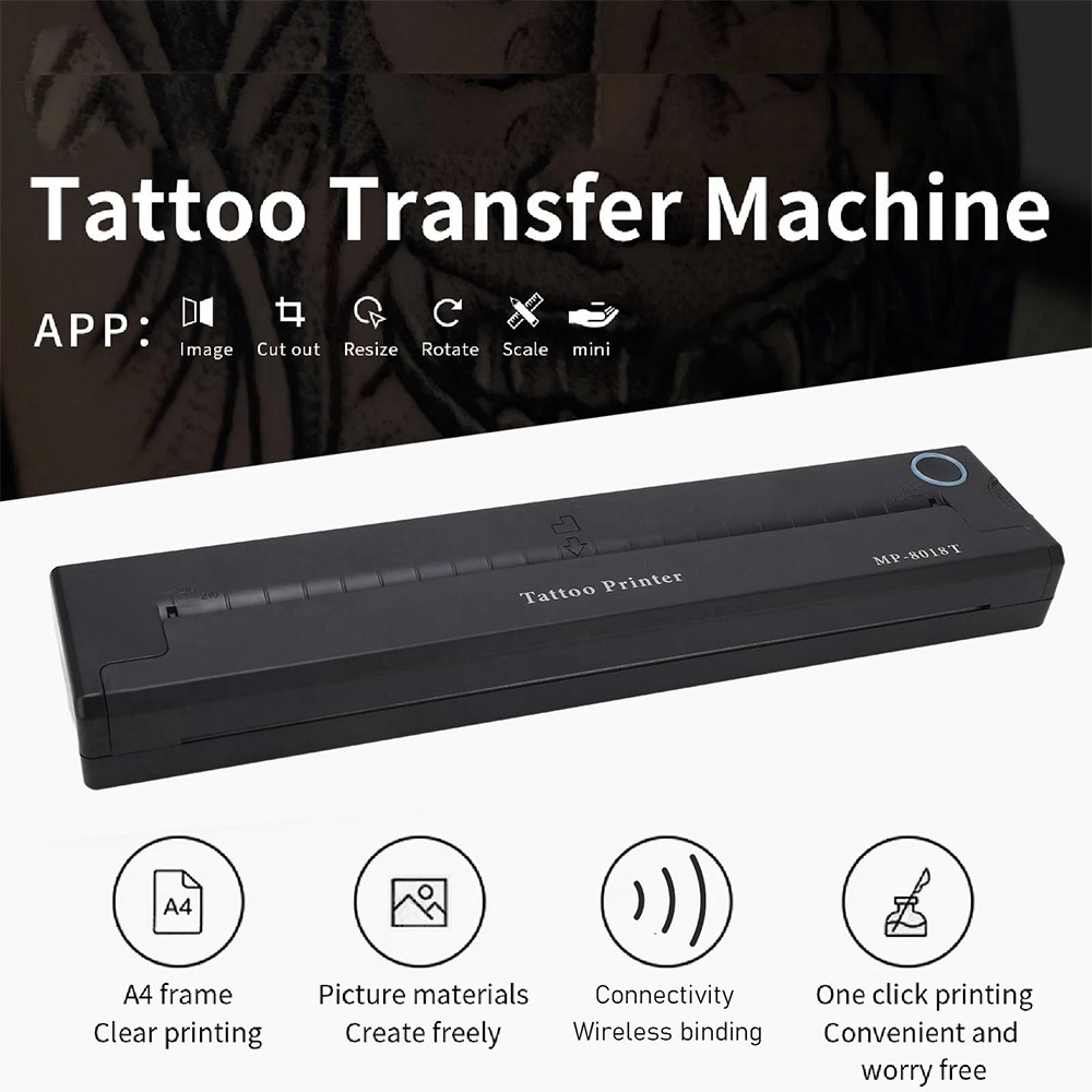 Bluetooth Tattoo Stencil Printer Drawing Thermal Maker Copier Transfer Machine — image 5