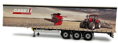 MARGE MODELS, Planenanhänger PACTON 3 Achsen CASE IH design, 1/32, MAR1902-01-16