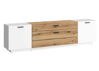 Lowboard Dalano Tv-Unterschrank 202X40X49Cm Weiß Evoke Eiche