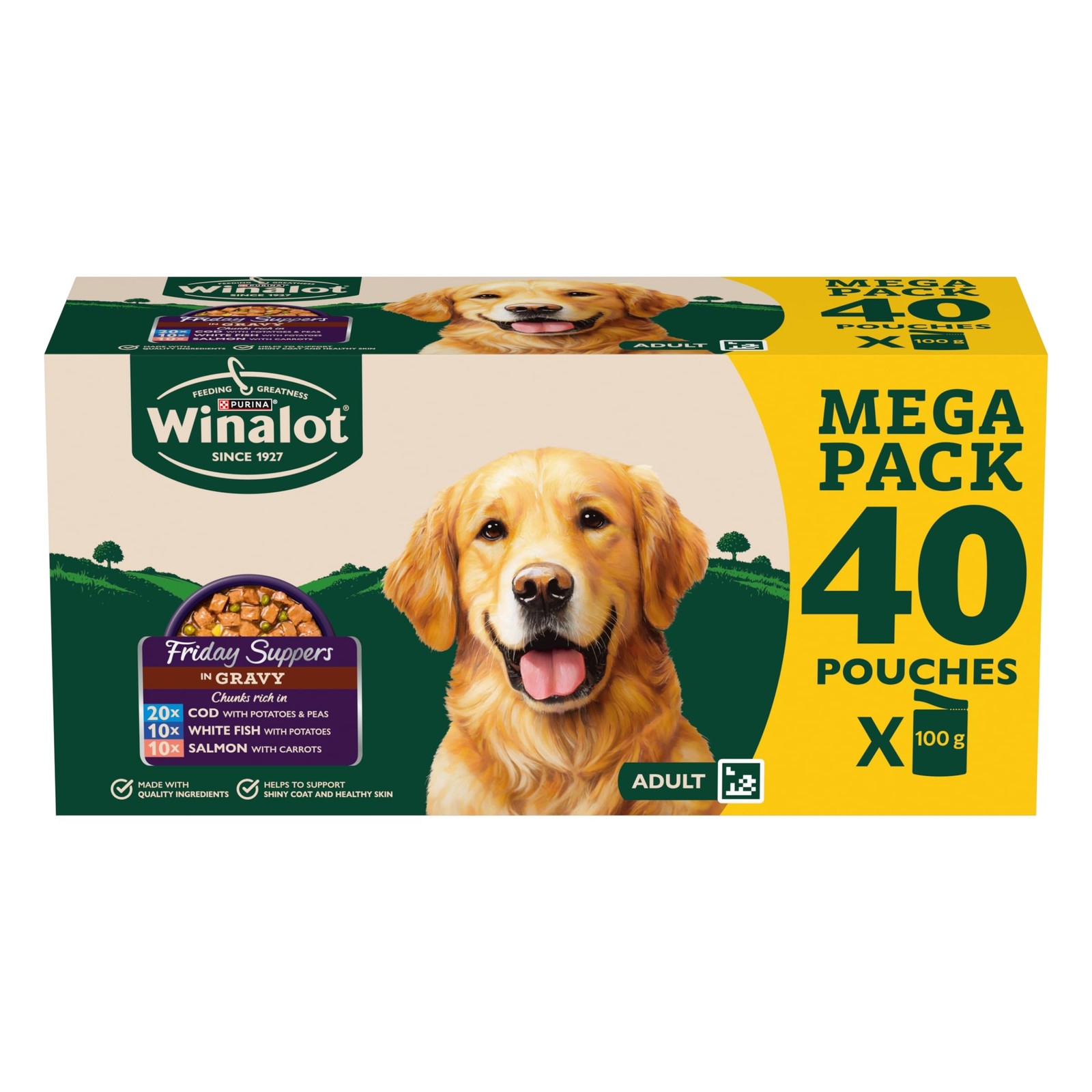 Winalot Friday Suppers Mixed In Gravy Wet Dog Food 40X100g - Image 3