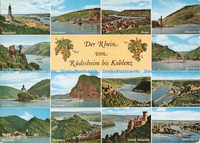 D266533 Der Rhein von Rüdesheim bis Koblenz Bingen Mauseturm Burg Katz Die Lorel
