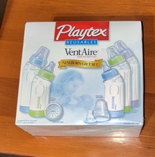 Playtex VentAire Newborn Gift Set Bubble-Free Bottles 6oz  9oz New Vtg 2005