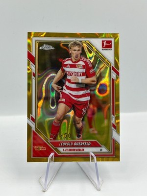 Topps Chrome Bundesliga 25/26 Leopold Querfeld Union Berlin Gold Lava 17/50 #7