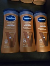 3 Vaseline Intensive Care Cocoa Radiant Body Lotion 10 oz Set of 3 New  D2 