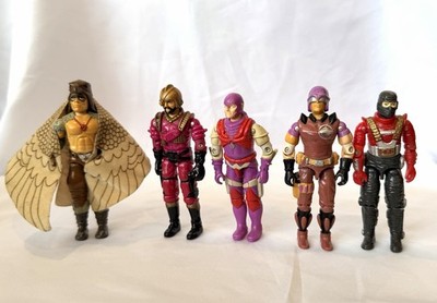 GI Joe Action Figure Lot Raptor Voltar Nemesis Enforcer Cobra Sea Slug Astro