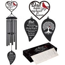 Sympathy Gifts for Loss of Dad, Memorial Wind Chimes Gift for Loss of Father,...