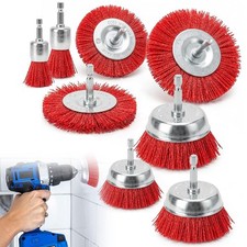 8 Stk Nylon Schleifb&uuml;rsten f&uuml;r Bohrmaschine Entfernen Korrosion 25 30 50 65 75mm