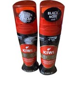  LOT OF 2 Kiwi Premium Instant Polish Black 2.5 Fluid Oz BRAND NEW 