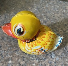 Vintage 1950s Lehmann Tin Litho Friction Toy Duck Paak-Paak 903 W.Germany