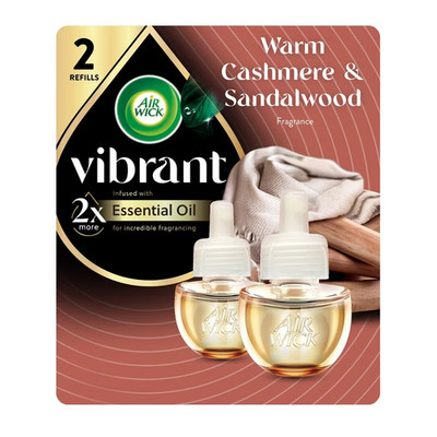 Air Wick Vibrant Scented Oil Air Freshener Refills - Warm Cashmere & Sandalwood