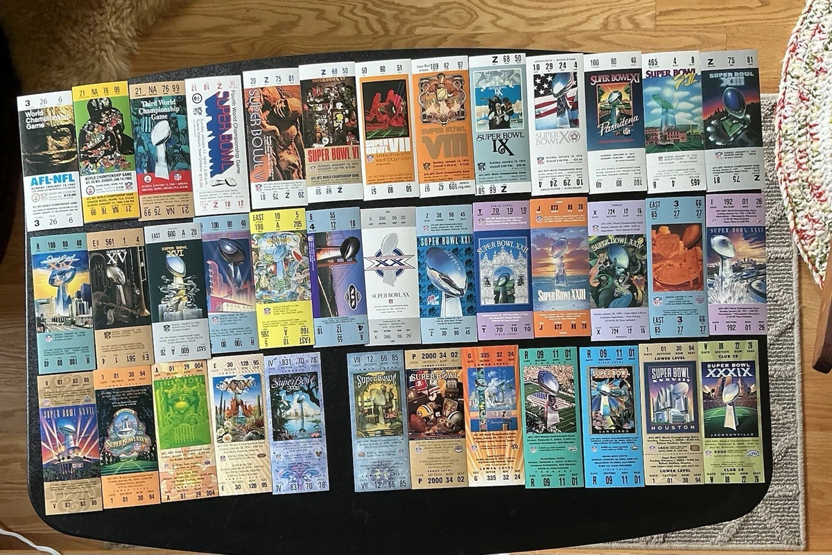 Super Bowl In Vintage Sports Ticket Stubs for sale | eBay