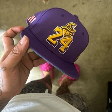kobe bryant Black Mamba 24 Lakers Color SnapBack 