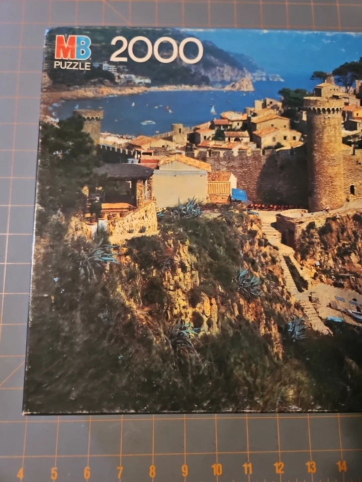 Sealed Nib Vintage Milton Bradley 2000pc  Magnum Puzzle Costa Brava Spain 1982 - Image 3 of 4
