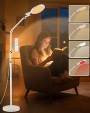 Light Therapy Floor Lamp - 11000 Lux Full Spectrum Sun Lamp, 9 Color Temperat...