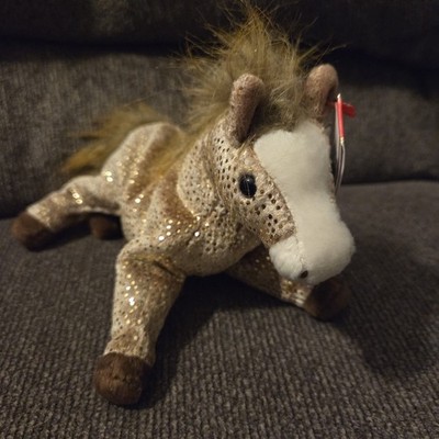 Ty Beanie Baby Filly The Horse With Tag Retired DOB July 16th 2002