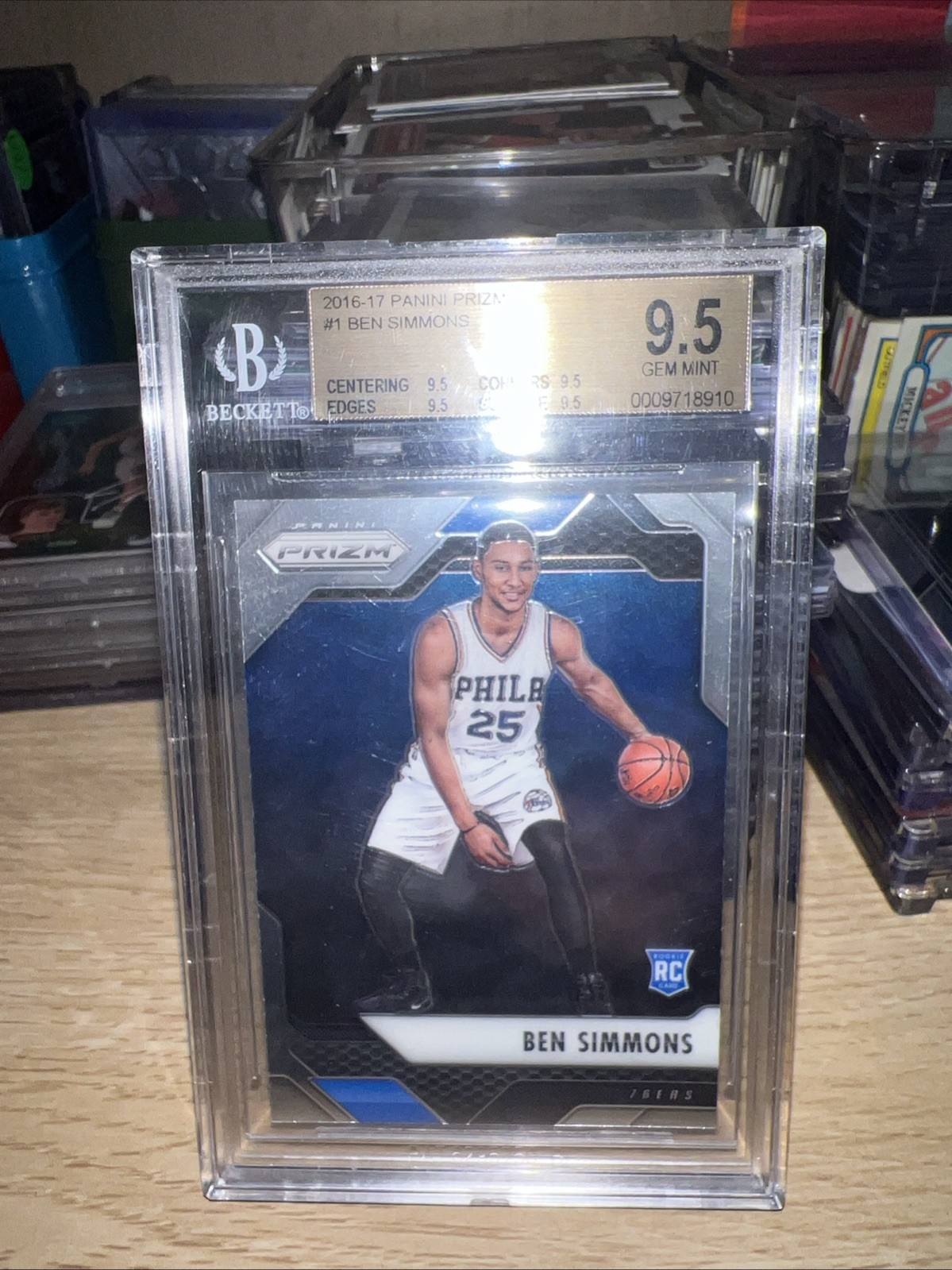 2016-17 Panini Prizm Ben Simmons Rookie #1 BGS 9.5 (WI)