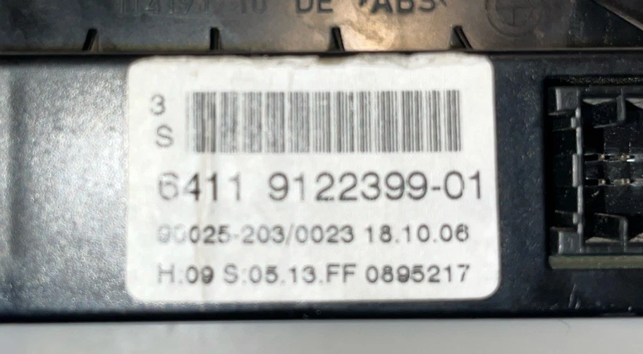 BMW 550i 2006-2007 calefacción climatización 6411 9122399-01 Foto 3 de 4