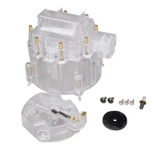 1975-1986 Corvette C3 C4 Distributor Cap/Rotor Kit-Clear Clamp Style