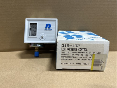 #ad #ad Ranco 016 107 Low Pressure Control SPDT 10quot; Vac 100PSI 1 4quot; Male $49.95