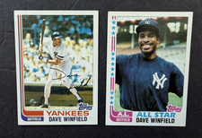 1982 Topps Dave Winfield 2 Cards (#553, #600)