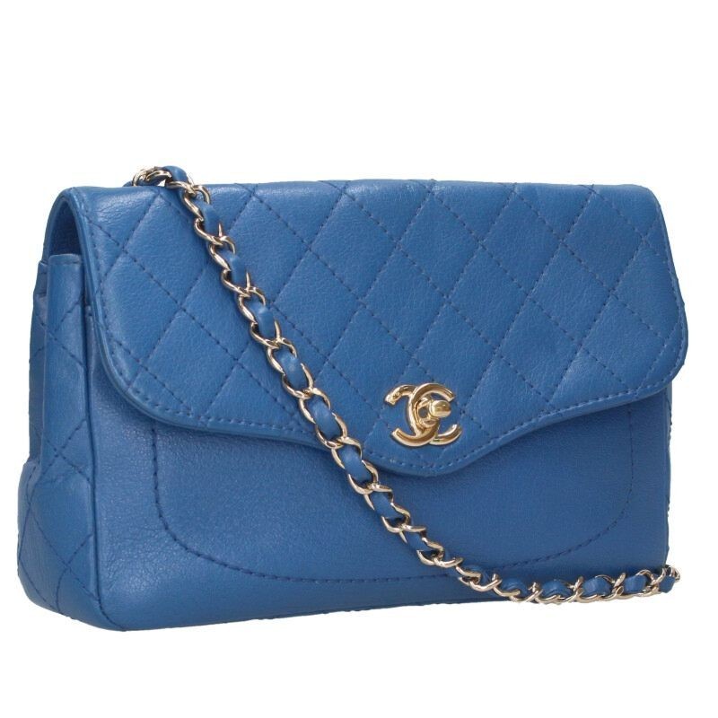 CHANEL Matelass Lambskin Chain Shoulder Bag Pre-Owned SB01