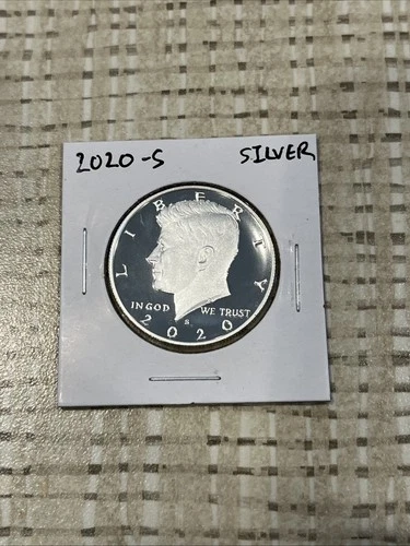 2020 S SILVER PROOF Gem Deep Cameo Kennedy Half Dollar  .999 Fine 99.9% SILVER