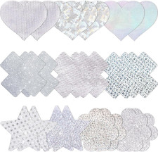 Glitters Pasties Rave Pack Nipple Covers Stickers Disposable Sticky Breast Petal