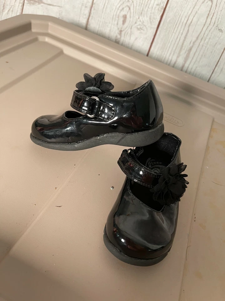 The Children’s Place Kids Girls Mary Jane Sandals Shoes Black Color - Image 2 of 4