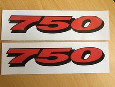Suzuki GSXR 750 Stickers Motorbike Motorcycle Vinyl  Decals x2 @ 152 x 28mm
