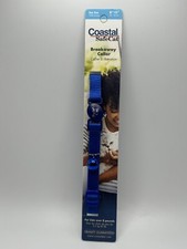 Coastal Safe Cat Nylon Adjustable Breakaway Collar 12", Blue