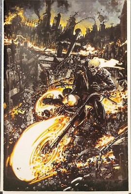 GHOST RIDER #1 Clayton Crain AUGMENTED REALITY ''TRIAL BY FIRE'' MEGACON EXCLUSIVE