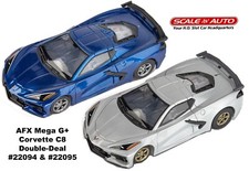 AFX Mega G Corvette C8 DOUBLE-DEAL HO Slot Cars 22094  22095 FREE SHIPPING 