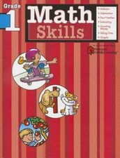Math Skills: Grade 1 Flash Kids Harcourt Family Learning - Paperback - GOOD