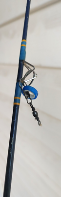 8' Vintage Olympic 4080 FG 2-Piece Fishing S.W. Spinning Rod Pole