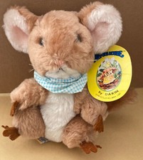 Merry Mouse 1981 Vtg Tag Priscilla Hillman Dakin Stuffed Plush 7" Toy