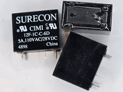 10PCS SURECON 5PIN DIP 6V 5A Relay CIMI-12F-1C-C-6D