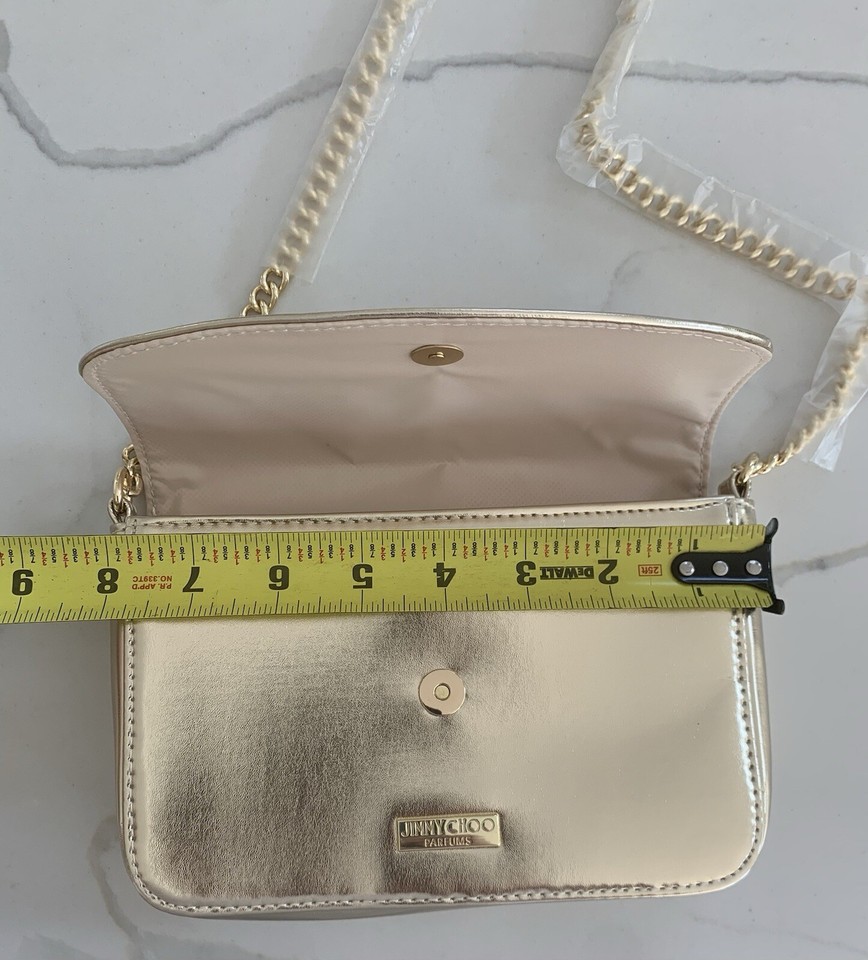Jimmy Choo Parfums Gold Handbag Purse Shoulder Bag Crossbody New EBay jimmy-choo-parfums-gold-handbag-purse-shoulder-bag-crossbody-new-ebay