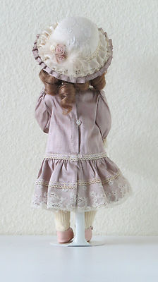 Poupée Ancienne Reproduction Schmitt - 29 Cm - Tête Porcelaine & Corps Bois