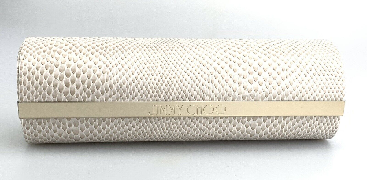 Jimmy Choo Sunglasses Eyeglasses Case Only Hardcase Cream Round