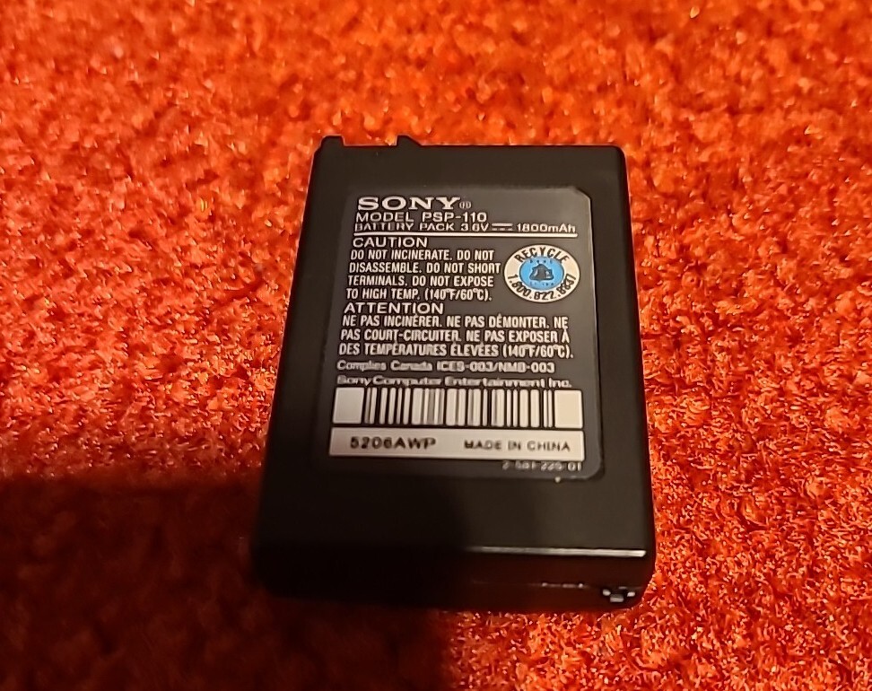 OEM Sony PSP Battery Pack 3.6V 1200mAh PSP110 PSP PSP 1000 Fat PSP