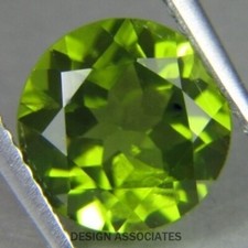PERIDOT 3.5 MM ROUND CUT ALL NATURAL 5 PIECE SET A-43