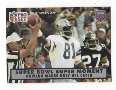 1990 PRO SET SUPER BOWL SUPER MOMENT HOWARD MAKES ONLY NFL CATCH
