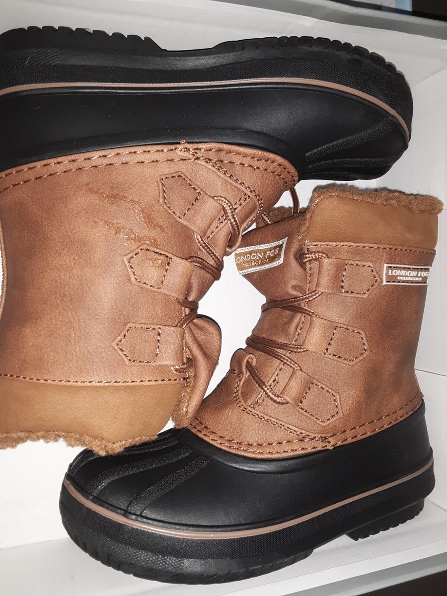 London Fog kids Boys Cheshire Water Resistant Duck Boots Shoes