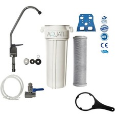 Aquati SINGLE UNDER SINK HOME DRINKING WATER FILTER SYSTEM WITH ACCESSORIES